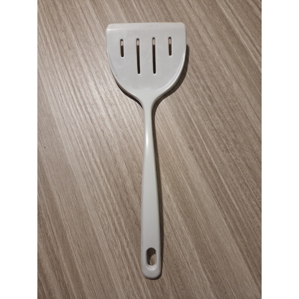Vintage EKCO Nylon Turner wide short Spatula White